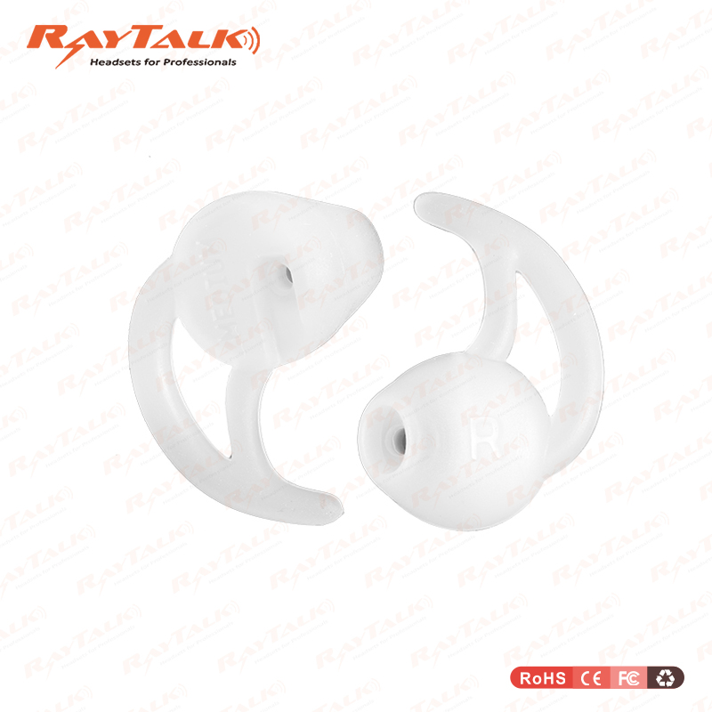 Molded Gel Ear Inserts Replacement Ear Tips White Color