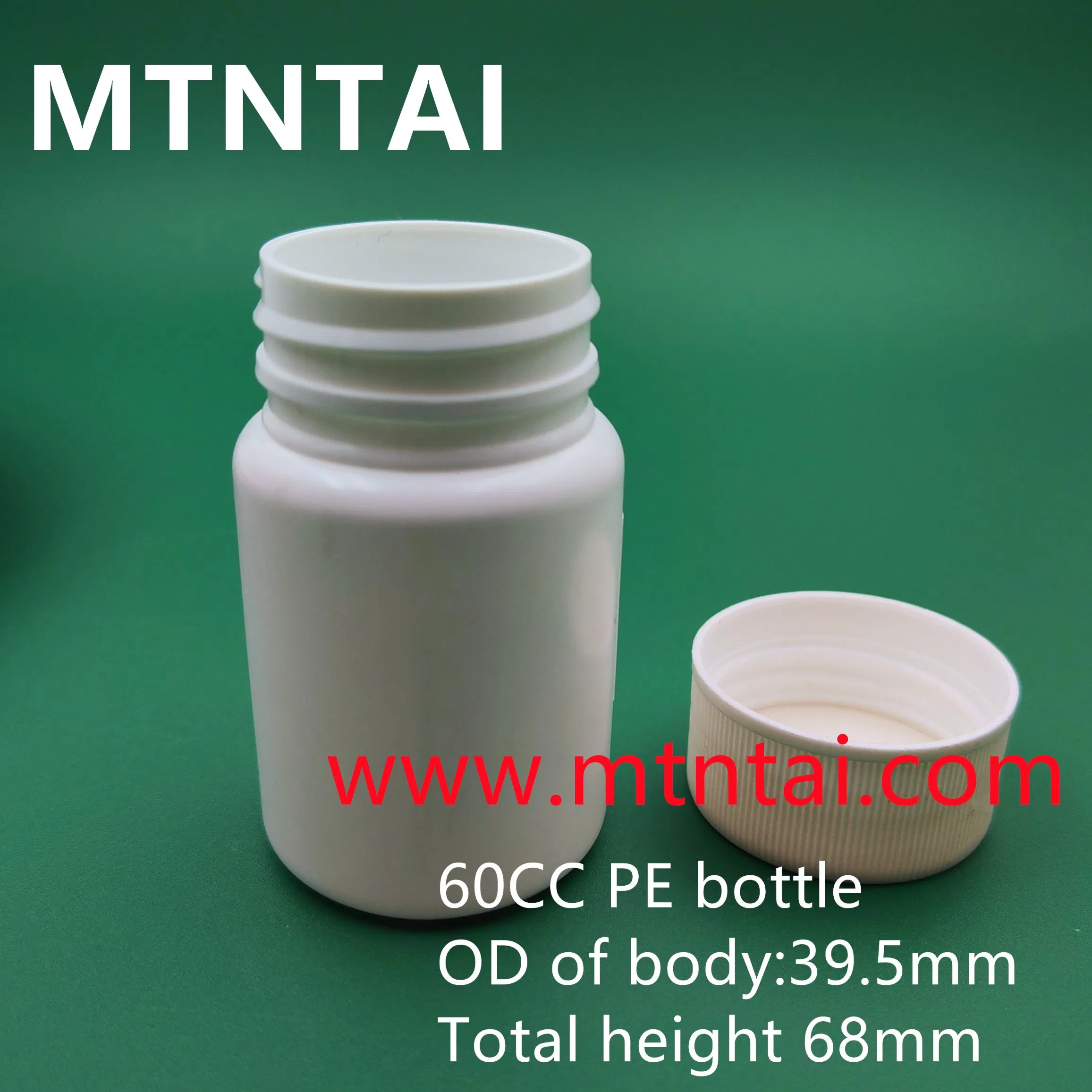 60ml PE Bottles/60ml Pill Bottles in White Color