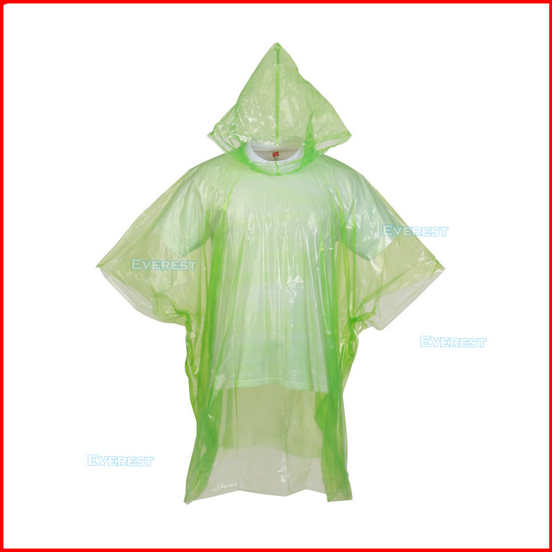 Disposable Emergency Rain Poncho, Disposable Rain Poncho