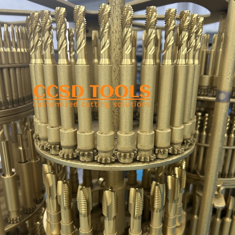 Machine Taps with Hard Coating HSS-E Factory Taps DIN JIS Spiral and Straight Taps High Efficiency