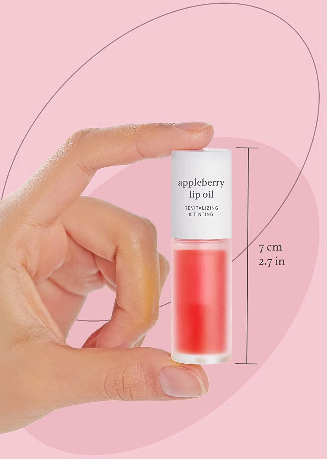 Natural Vegan Korean Apple Berry Lip Oil to Soothe Dry Lips Lip Gloss Oil