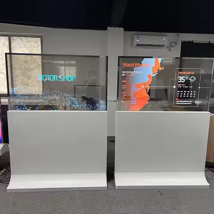 55'' Смарт OLED монитор прозрачный интерактивный для музеев