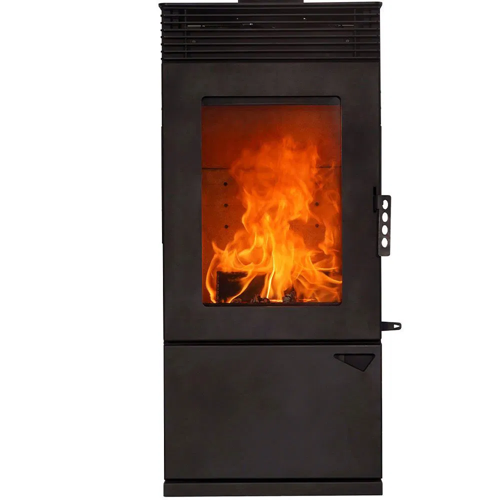 Joechan Black Wood Indoor BBQ Fire Pit Less Smoke Cast Iron Door Stove QC-02