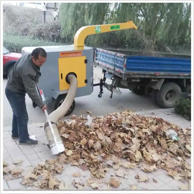18 HP Gas Engine Leaf Collector Vacuum Machine by-T3 Tractor Mounted Leaf Collector