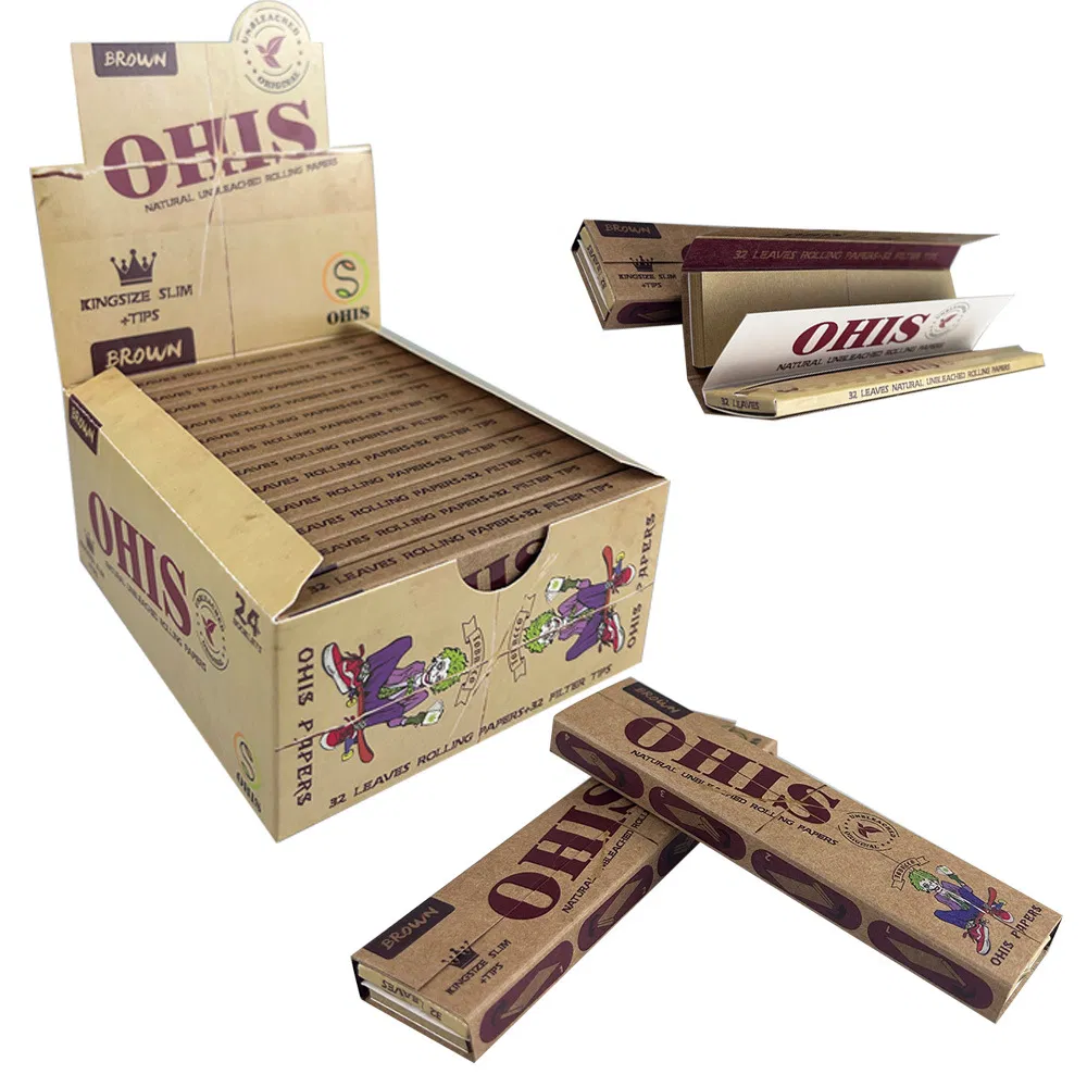 Custom Brand Top Rolling Paper Factory Tobacco Cigarette Paper Smoking Accessories