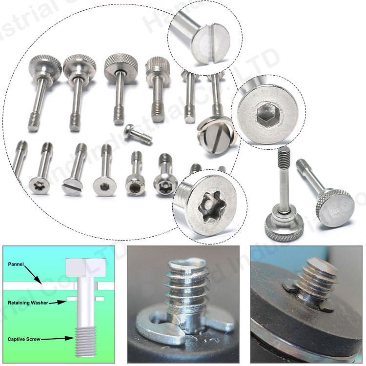 M2 Torx Screw Pin Stainless Steel 304 Csk Head M3 Captive Screws