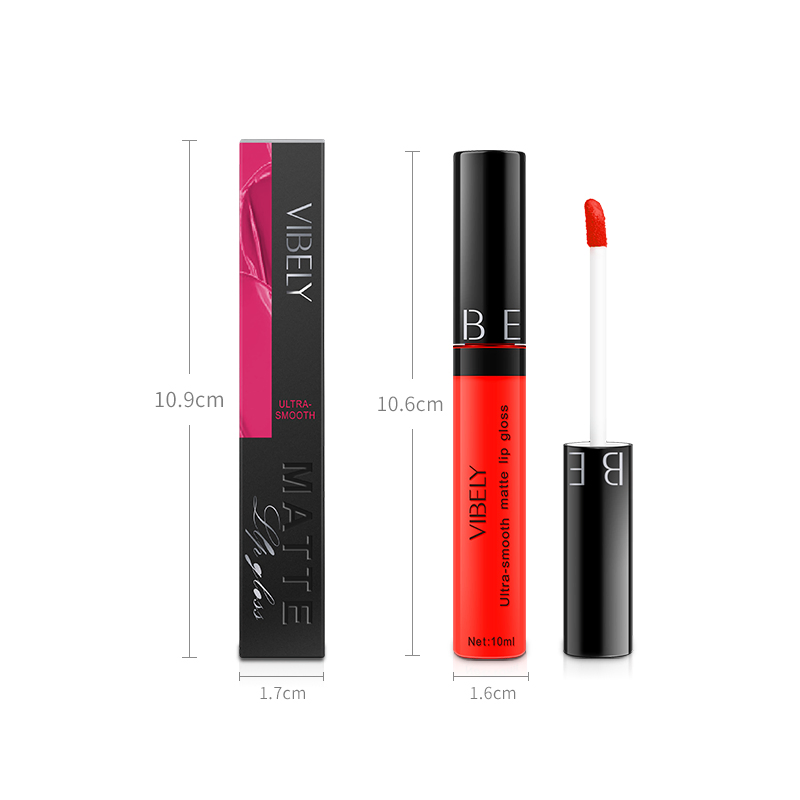 Lip Beauty Makeup 24-Hours Lasting Waterproof Pigment 29 Colors Nude Matte Lipgloss