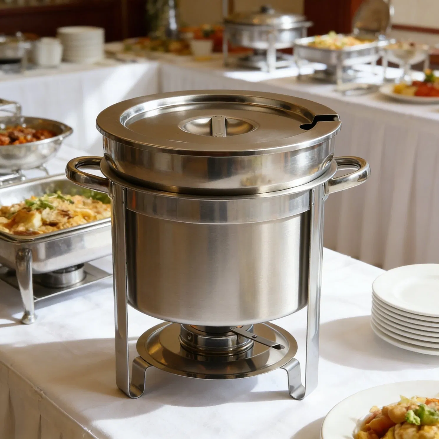 Buffet Server Commercial 7L 11L Chafer for Soup Warmer Station Chafer Dish