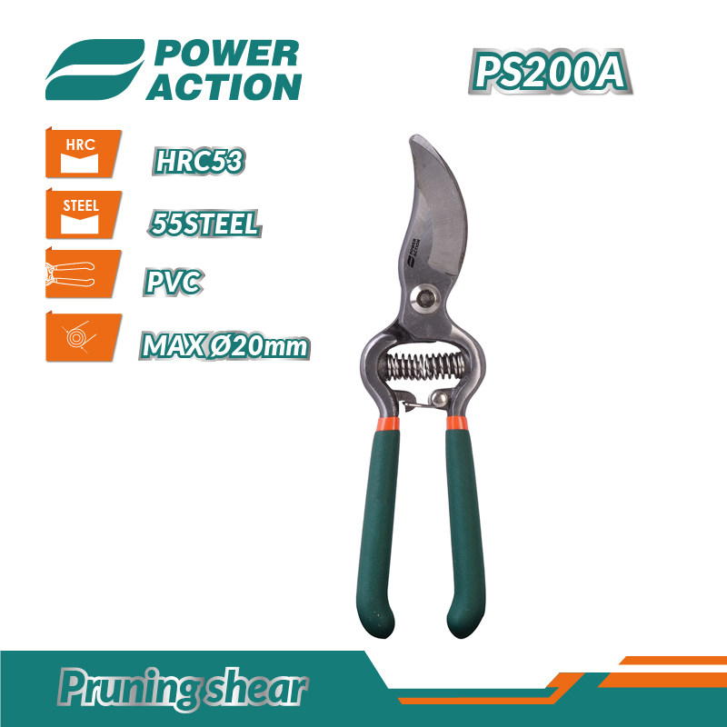 Professional Premium High Carbon Steel Hand Held Garden Pruning Shears Bypass Pruning Shears for Gardening