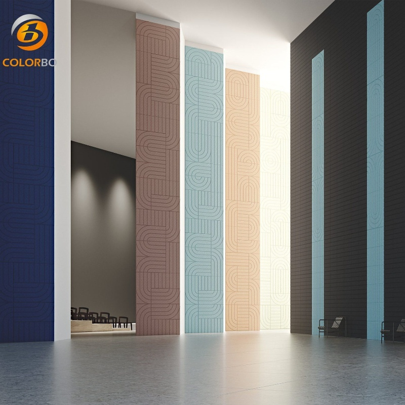 Premium E0 Acoustic Wall Tiles - Natural Wood Cement Panels