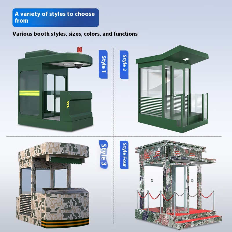 Versatile Guard Booth Featuring PVC Ceiling for Toll Stations and Parking Facilities