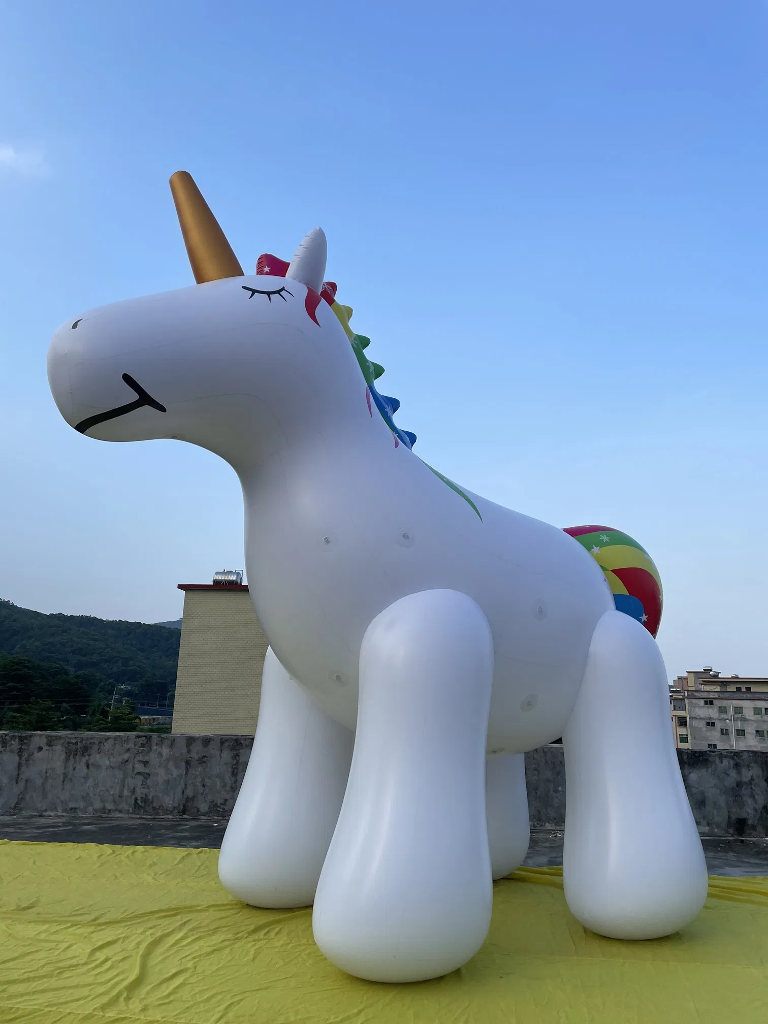 Boyi Inflatable Unicorn Inflatable Cartoon Model Inflatable Animal PVC Animal Balloon
