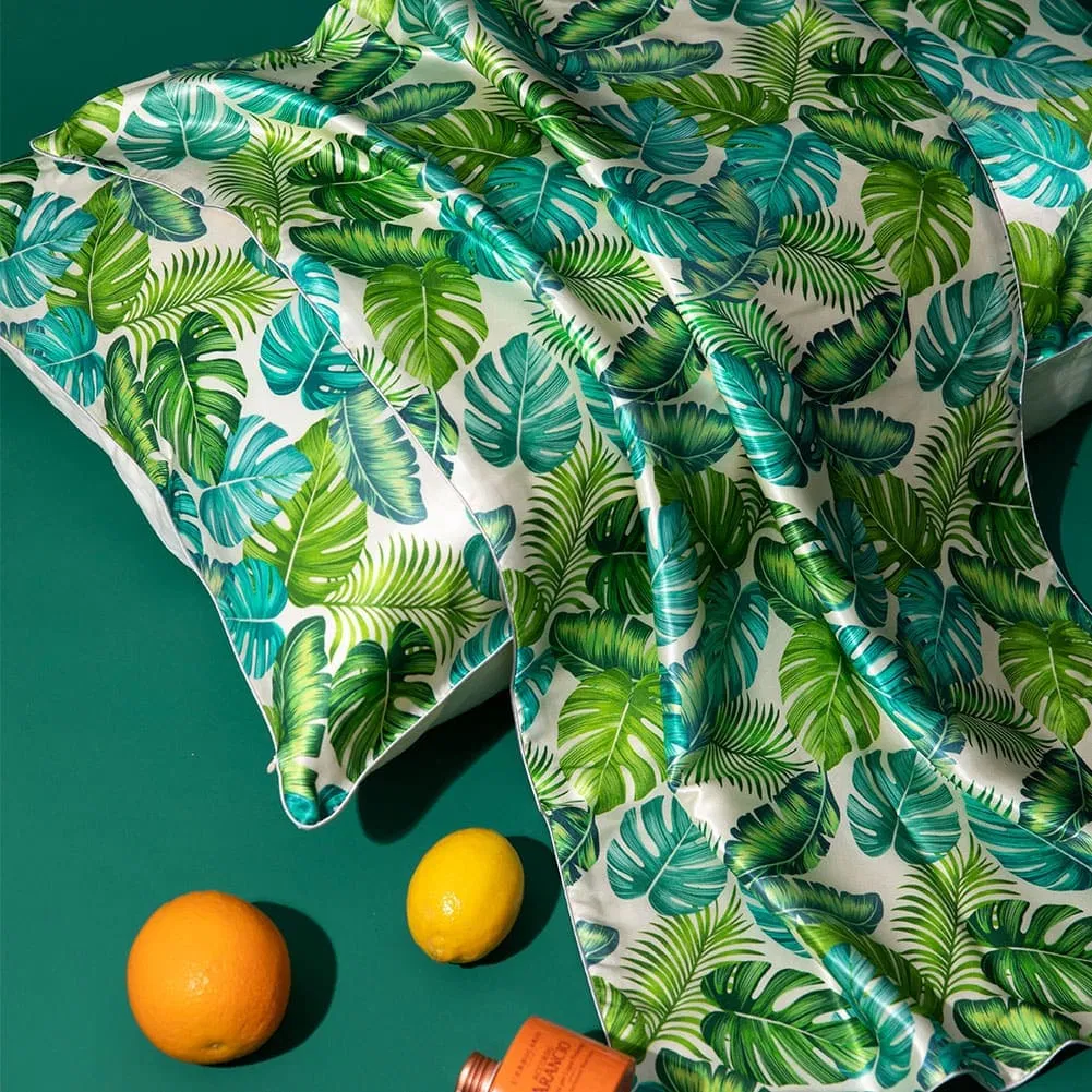 Hot Sale Custom Box 100%Pure Silk Mulberry Printed Pillow Case Cover with Zipper