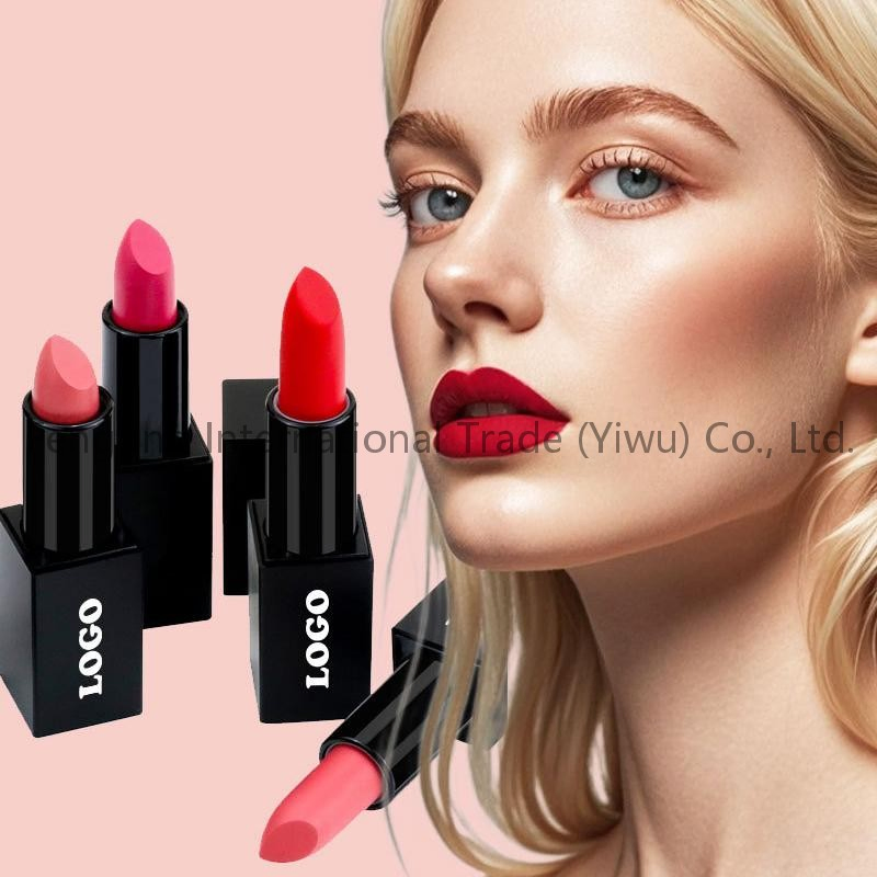 Golden Round Tube OEM Custom Hot Sales Magnet Natural Cruelty Free Vegan Nude Rouge Private Label Lip Stick