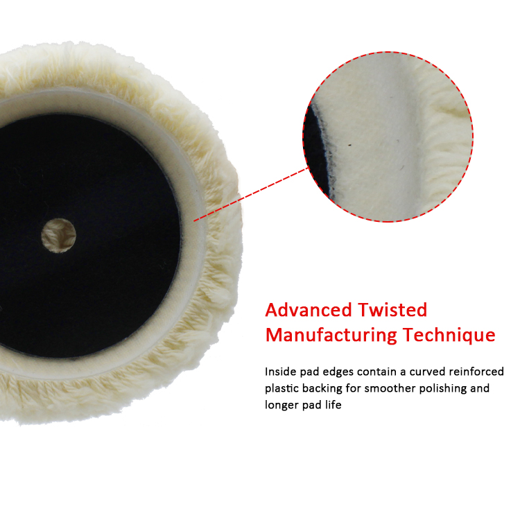 Полировальная подушка из шерсти 180 мм для авто