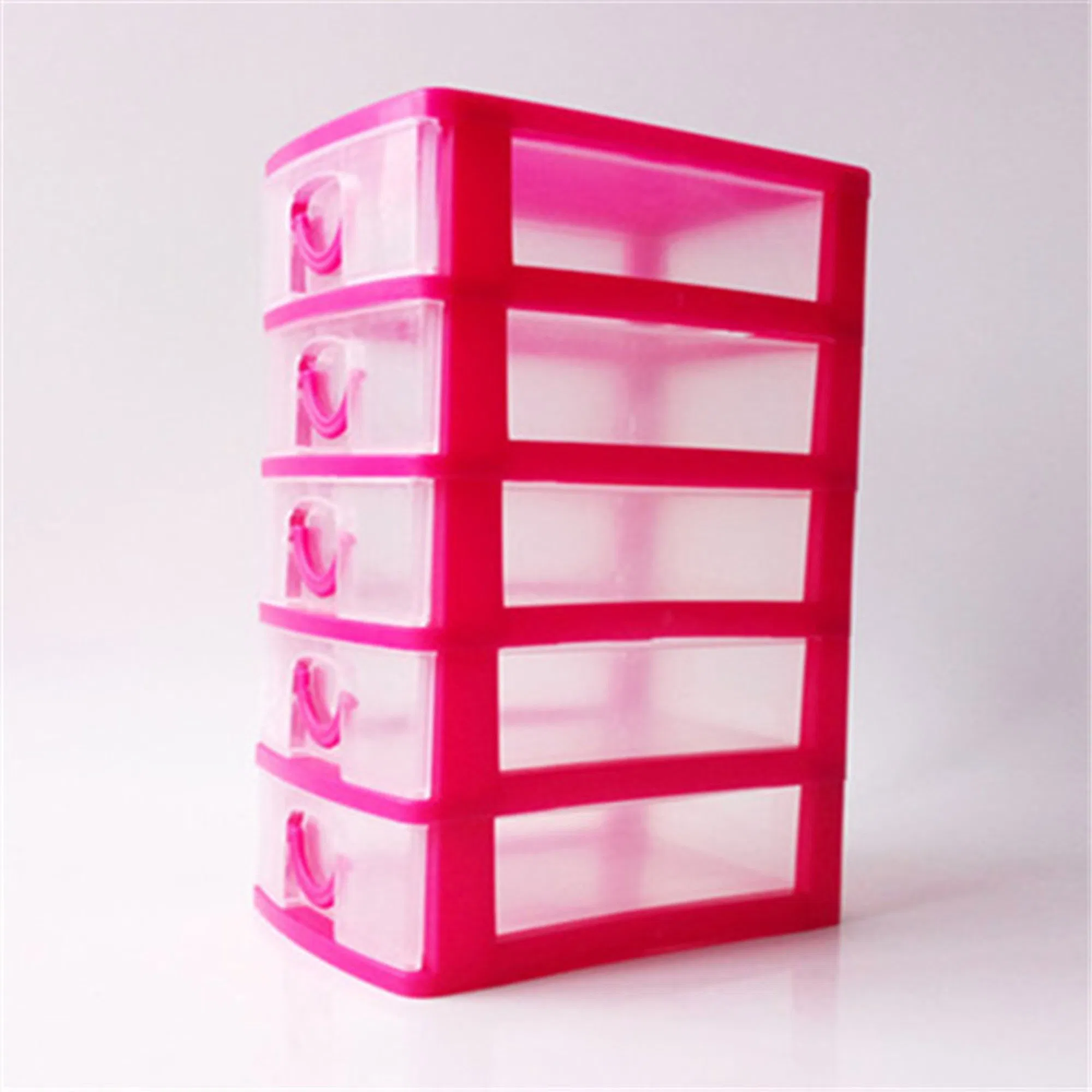 Plastic Storage with Handle Clear Cabinet Waterproof Storage Case Multilayer Desktop Organizer