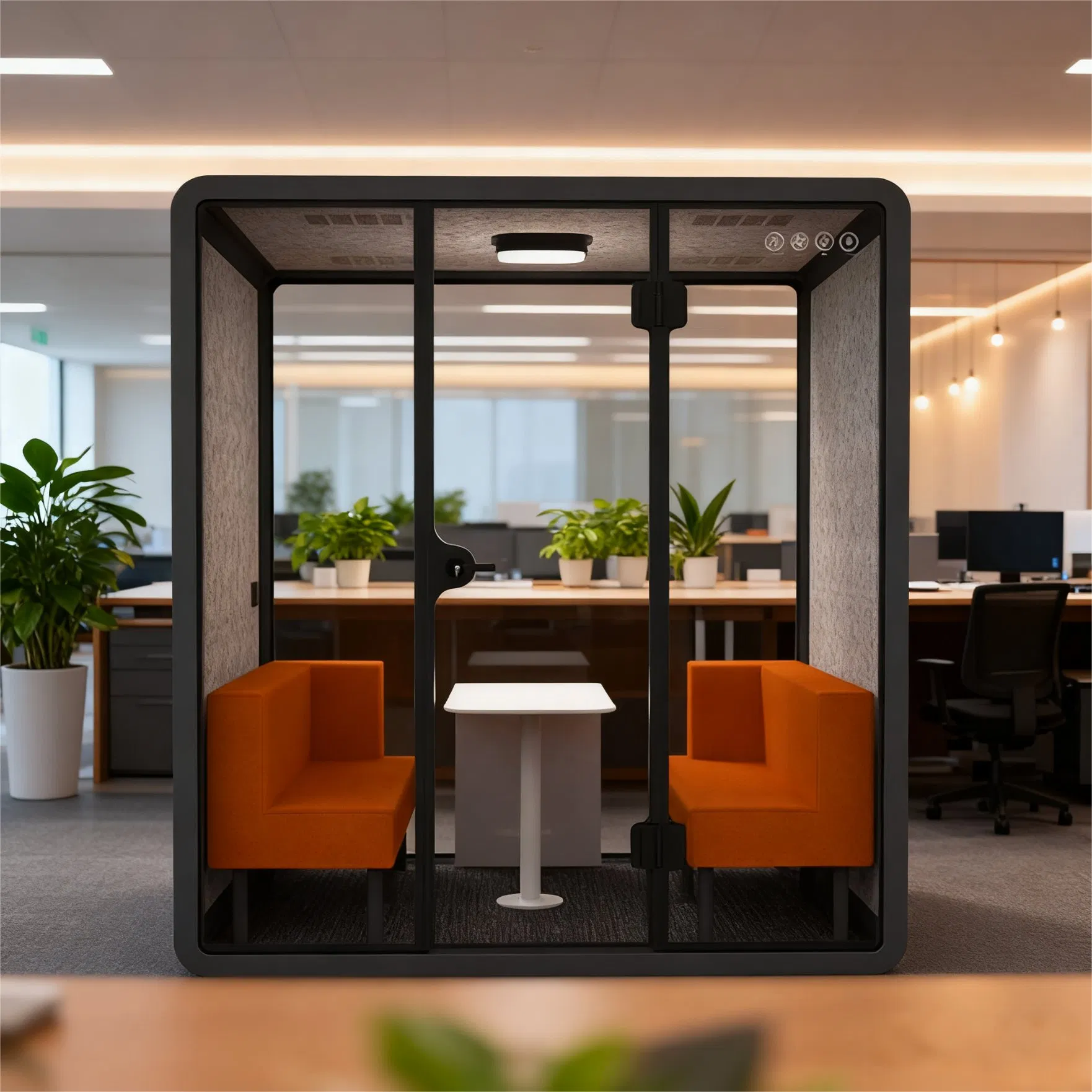 Colorful Fashion Design Silent Pod Office Workspace for Open-Plan Offices