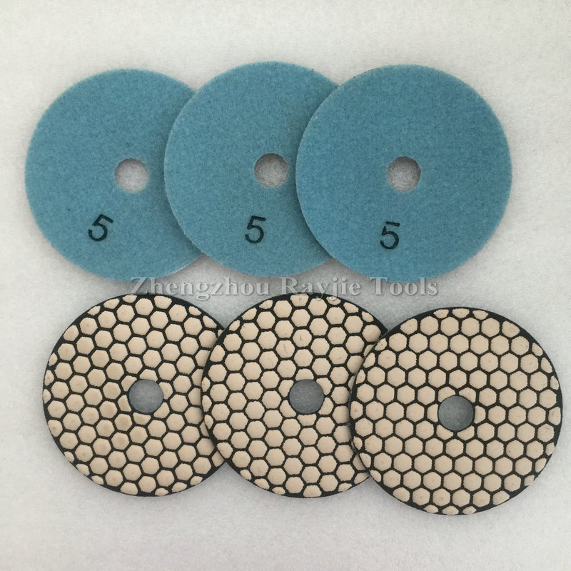 4"/100mm Grit #50-3000 a-Class Diamond Flexible Dry Polishing Pad Diamond Sanding Discs Abrasive Tools for Stone Granite Marble