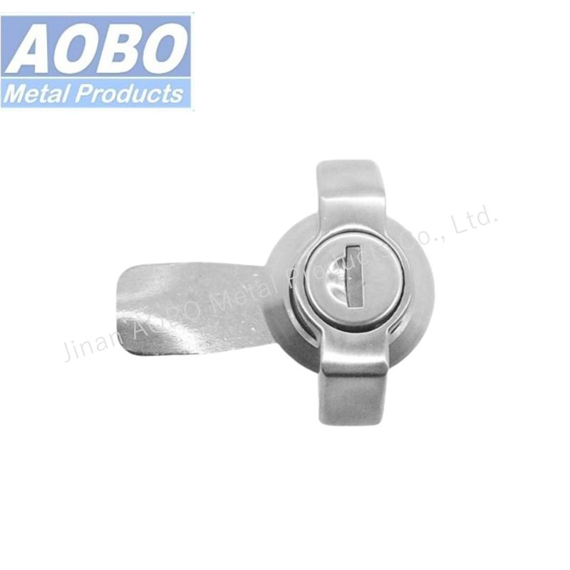 Aobo Door Lock Zinc Alloy Insert Stainless Steel Cabinet Quarter Turn Cam Latch T Handle Lock with Key