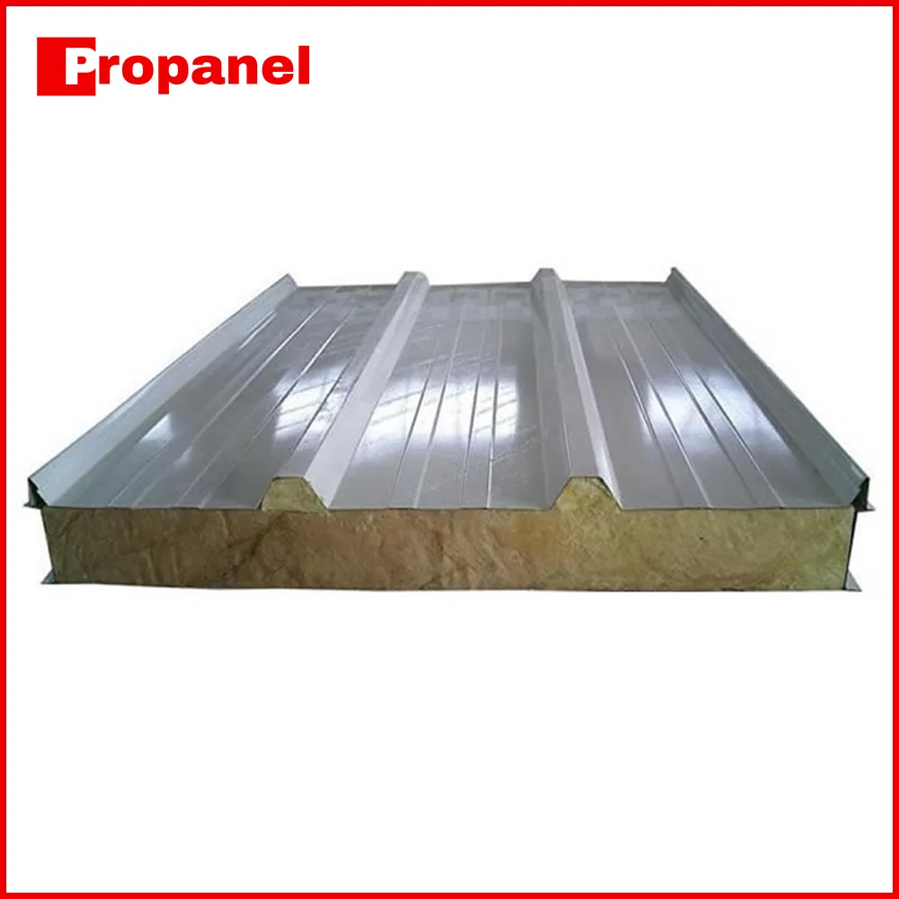 Low-Cost 50mm/75mm/100mm/120mm/150mm EPS/Rock Wool/PU/PIR Roof Wall Sandwich Panels for Prefabricated Workshop Warehouse