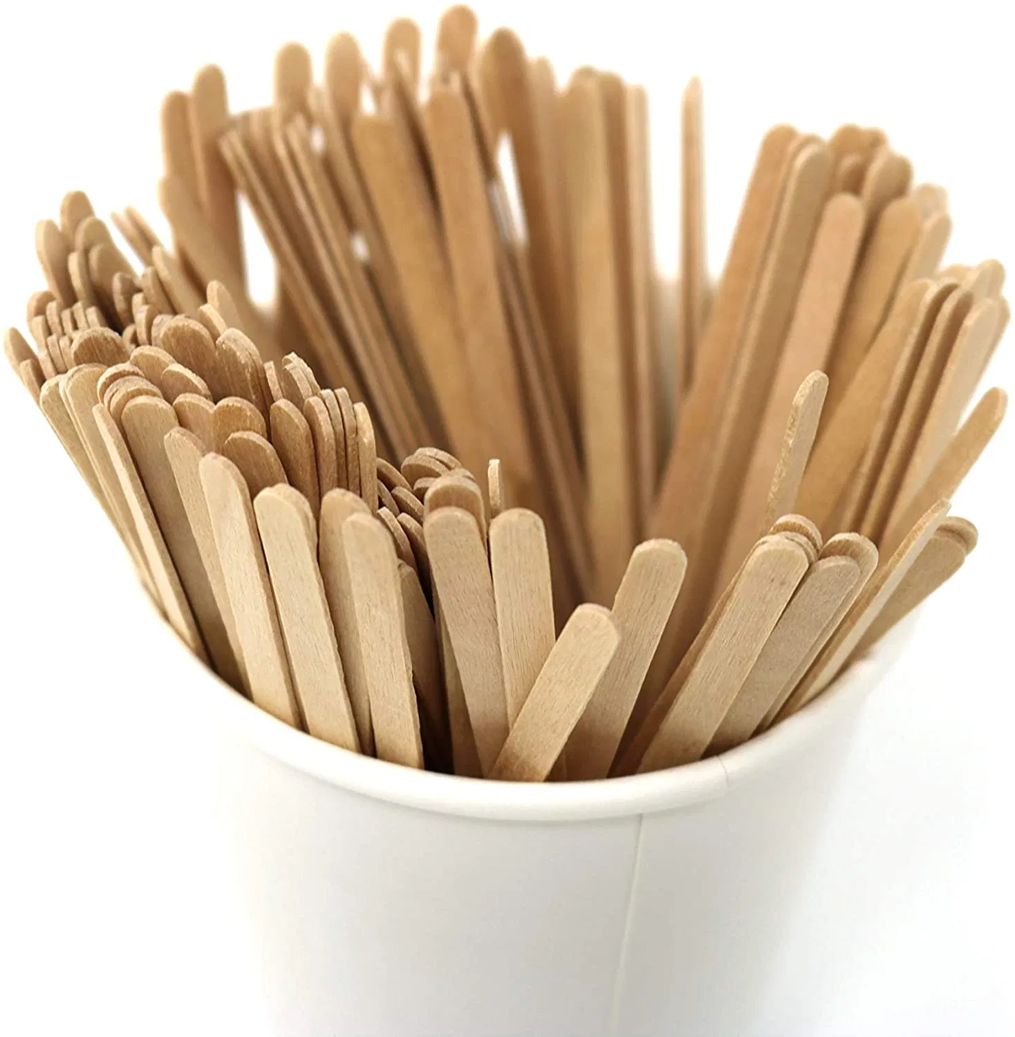 165mm Smooth Craft Wood Corn Dog Stick as Cocktail Stirrer