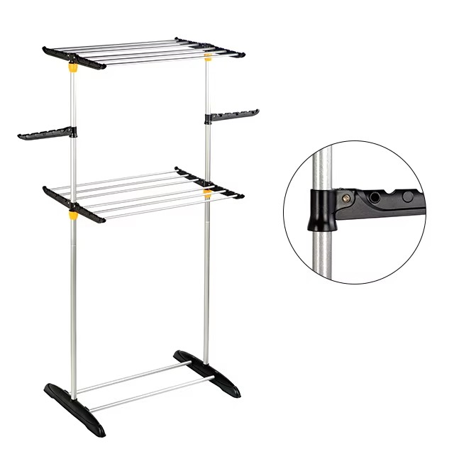 Stainless Steel Cloth Drying Rack Cloth Single Bar Garment Display Rack Cloth Storage Rack