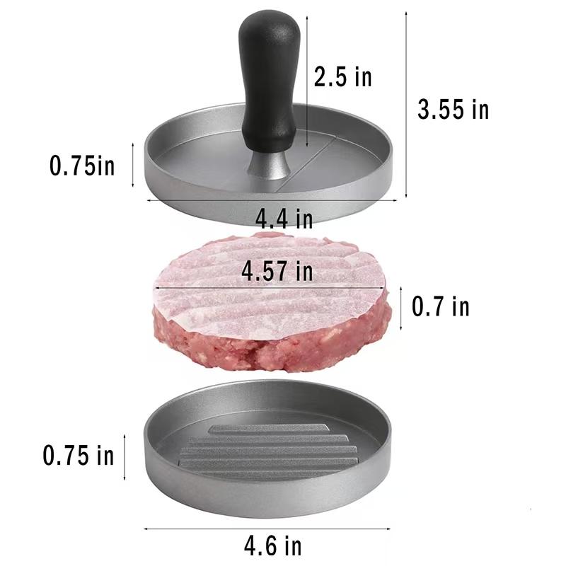 Premium Nonstick Meat Press & Hamburger Maker for Family Meals