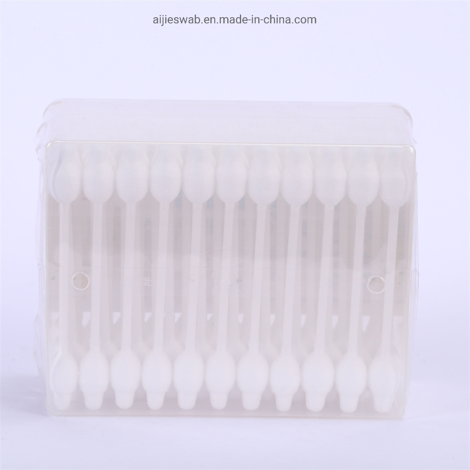 Baby Safe Plastic Cotton Buds Big Head Cotton Swab for Baby Health Sample Customization