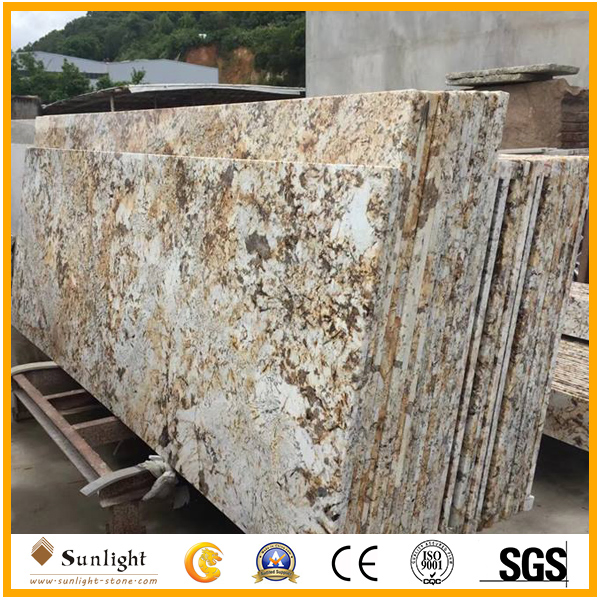 Custom Prefab Oxford Gold/Golden Granite Bathroom Kitchen Countertops