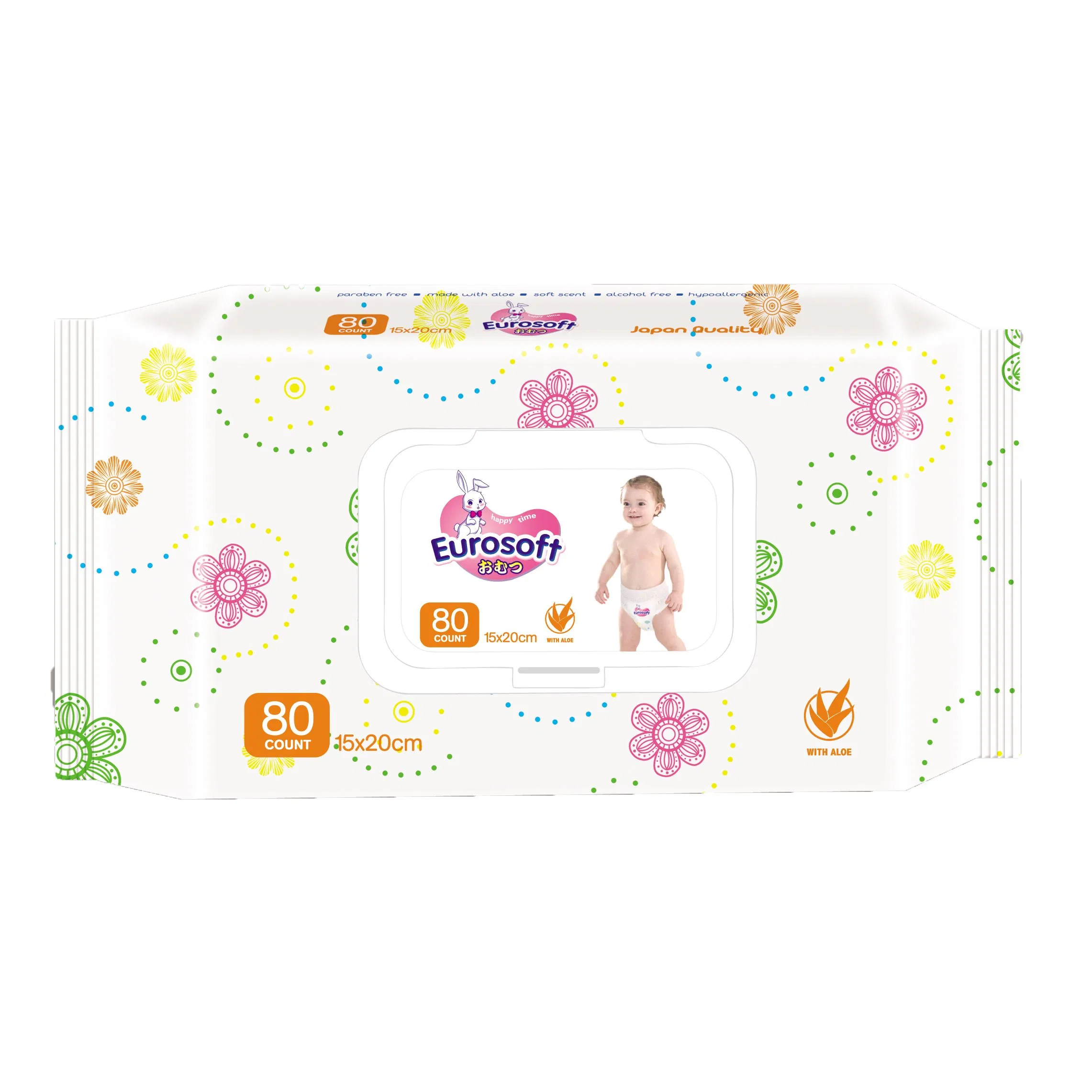 Hot Sale Baby Wipe Wholesale Natural Super Soft Pure Water Baby Wet Wipes in China