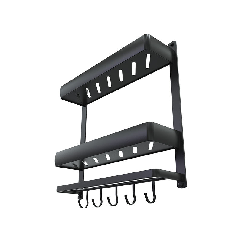 Полка для ванной Black Shampoo Rack, органайзер для хранения