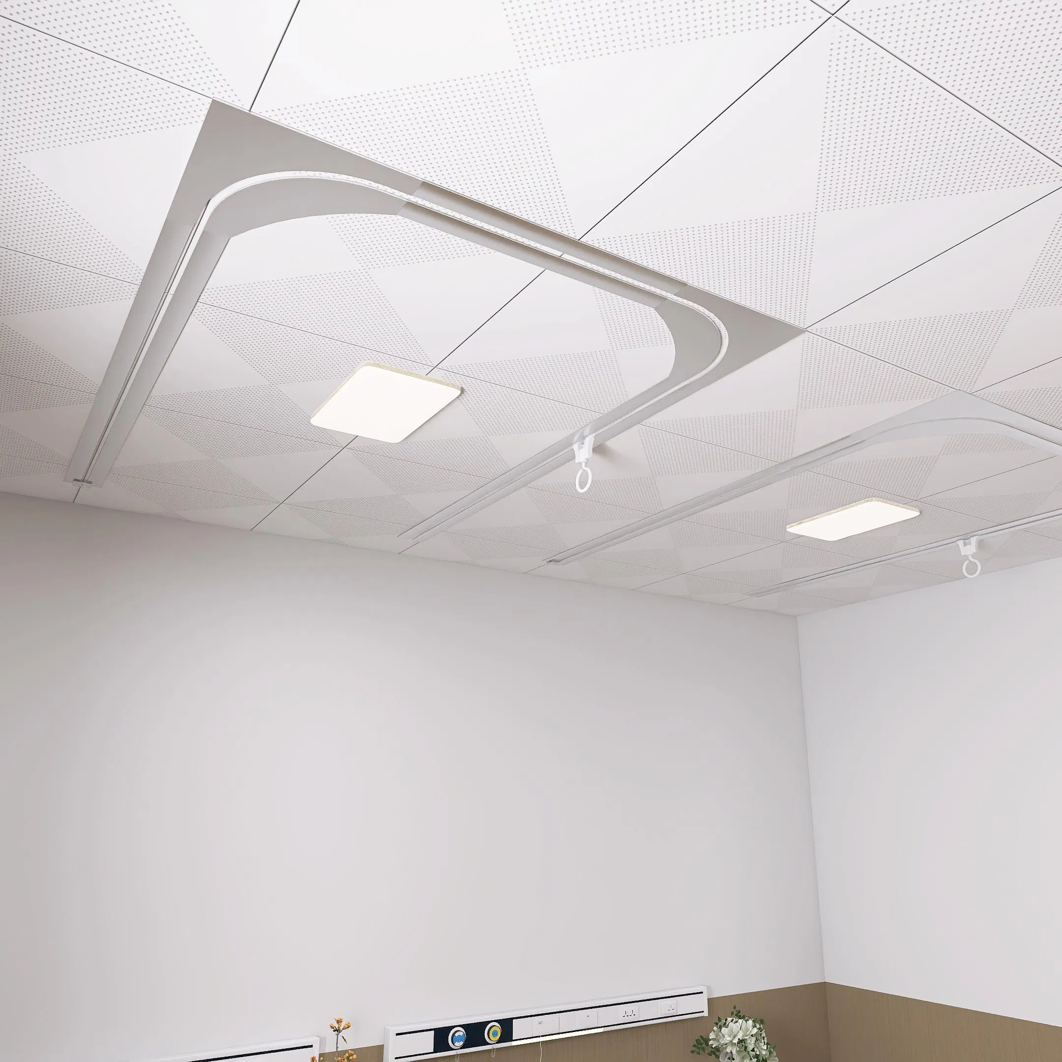 Aluminum Curved Hospital Curtain Track Hospital Tracks