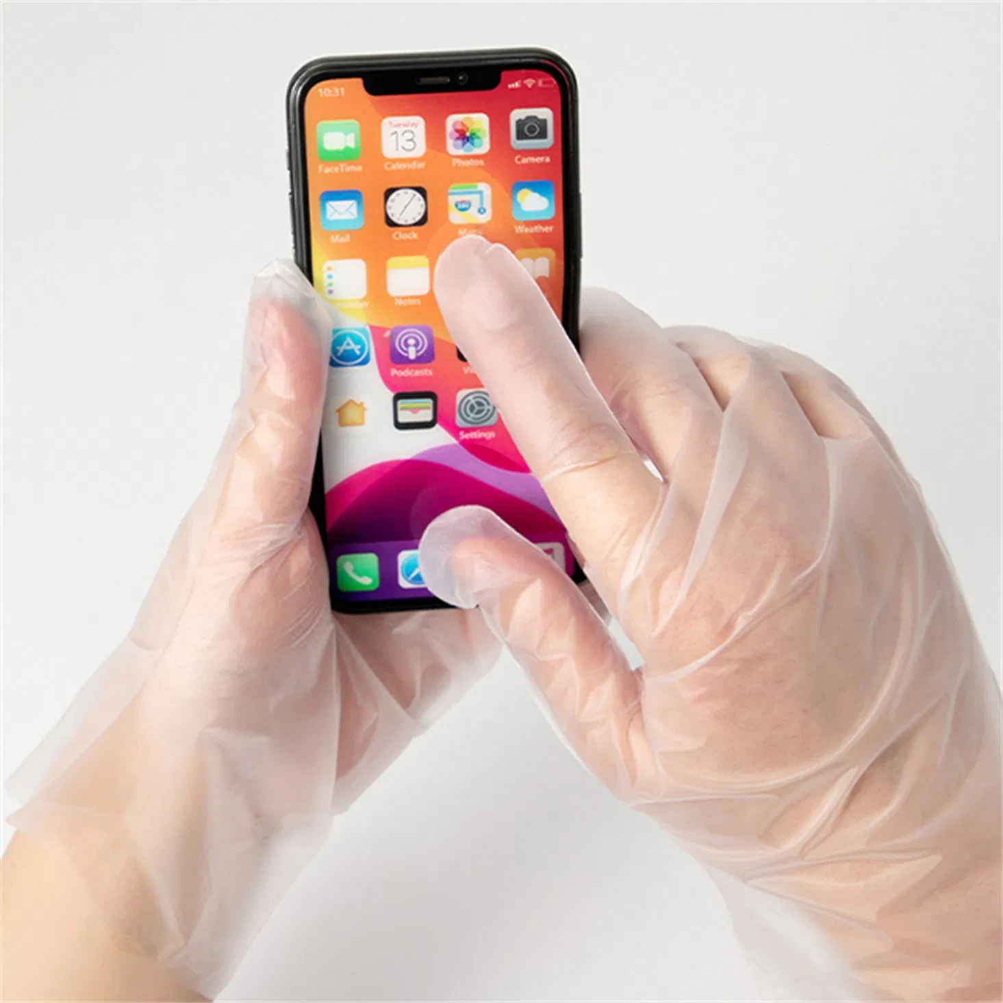 Gloves Food Grade Vinyl Gloves Powder Free Safety PE TPE Gloves