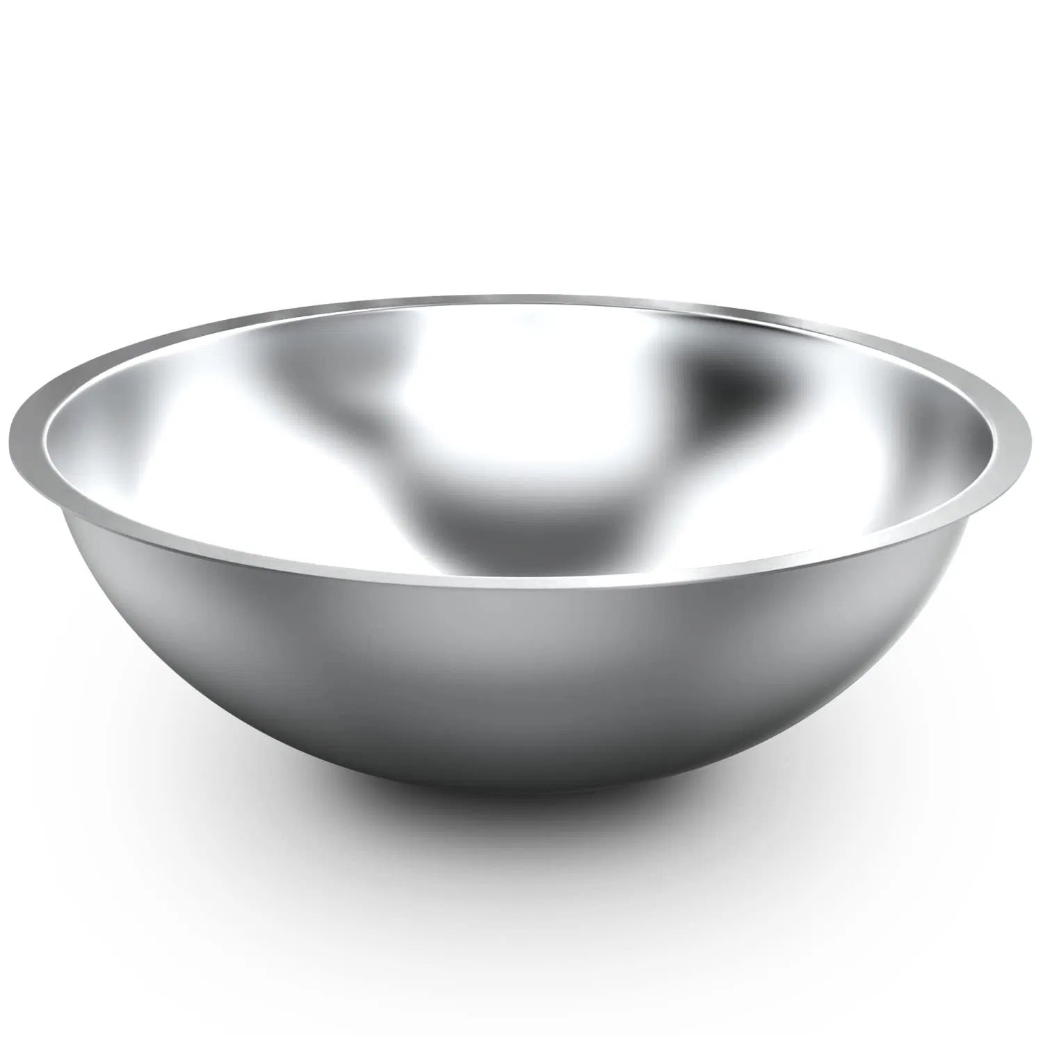 Salad Bowls Heavy Duty Deeper Edge Cuisine 5-Quart Stainless Steel Kitchen Mixing Bowls