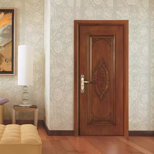 Премиальная межкомнатная дверь WPC/UPVC/PVC с прочными петлями