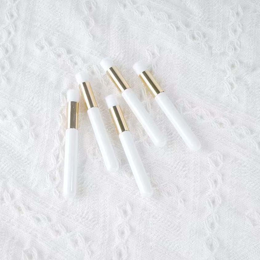 Custom Logo Shampoo Foam Cleanser Brush Pink White Black Lash Brush for Beauty Salon