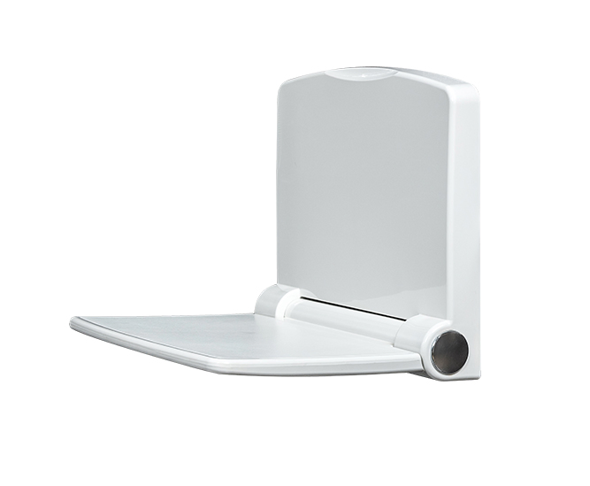 Simple White Color Wall Mounted Fold-up Shower Chair for Disable