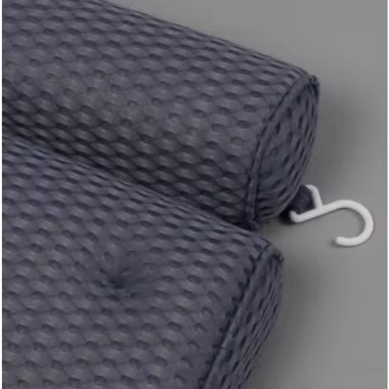 2024 Spot Six Suction Cups SPA Polyester Bath Cushion Non-Slip Bath Pillow