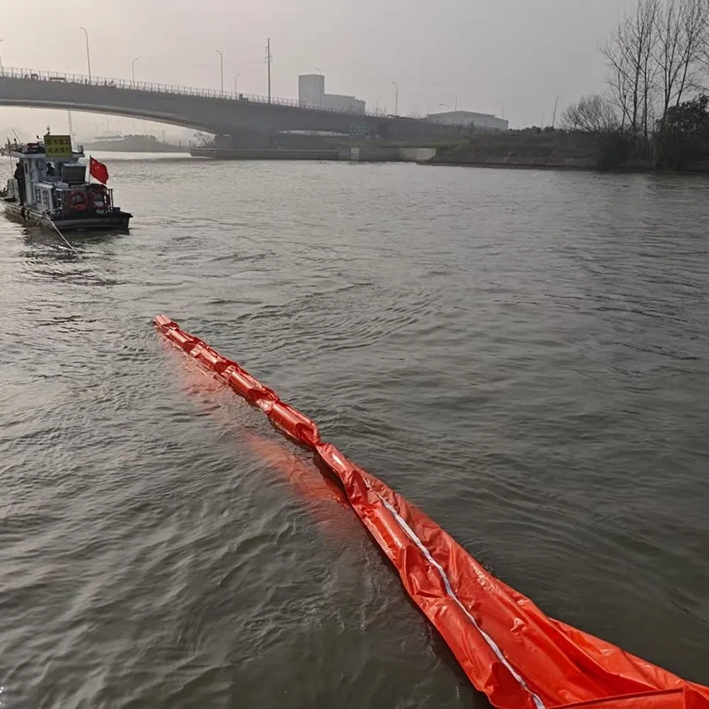 Water Pollution Control Oil Boom PVC Permeable Aquatic Silt Curtain