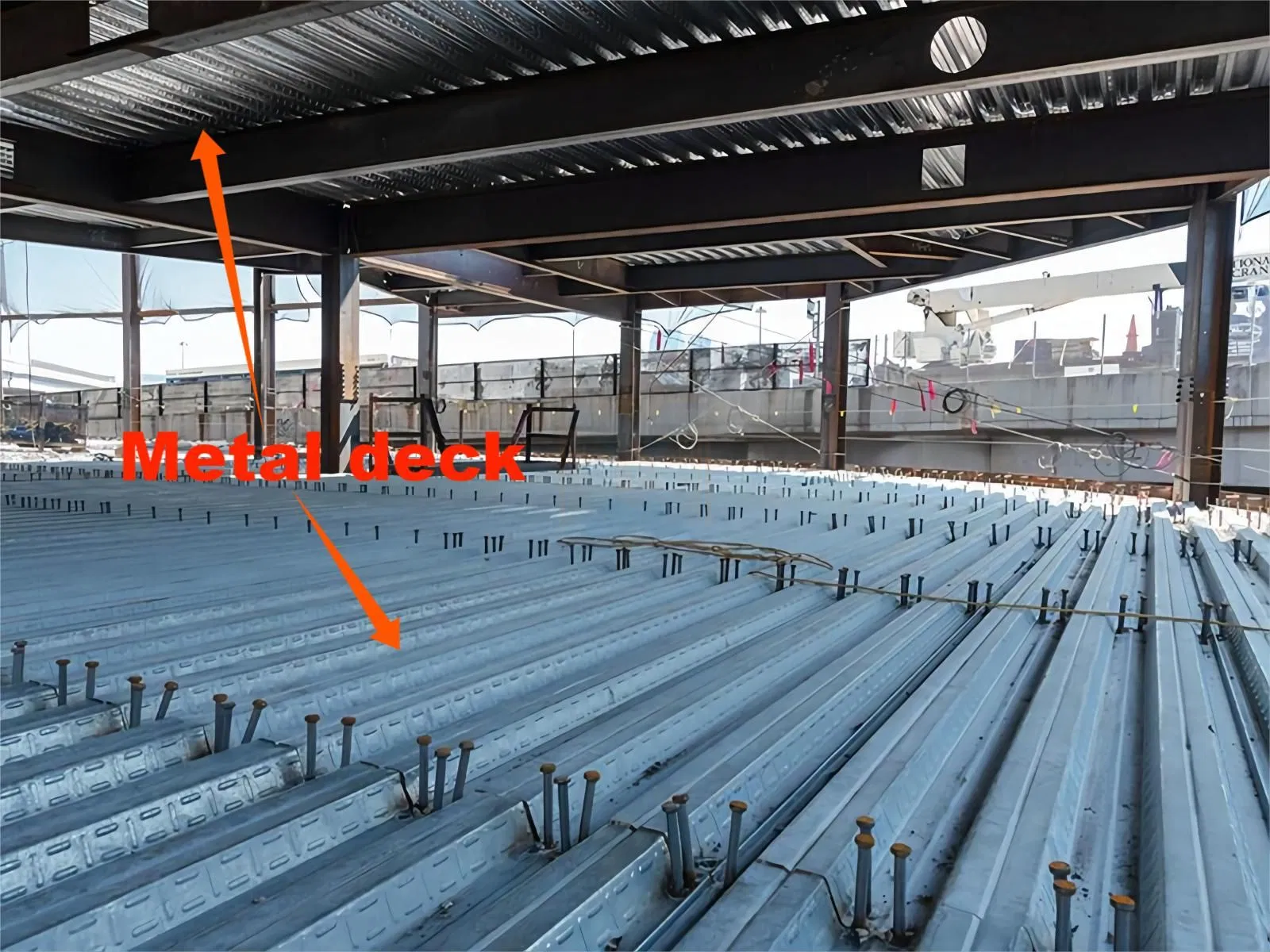 Floor Metal Decking Sheet Galvanized Corrugated Steel Deck for Steel Structure Building