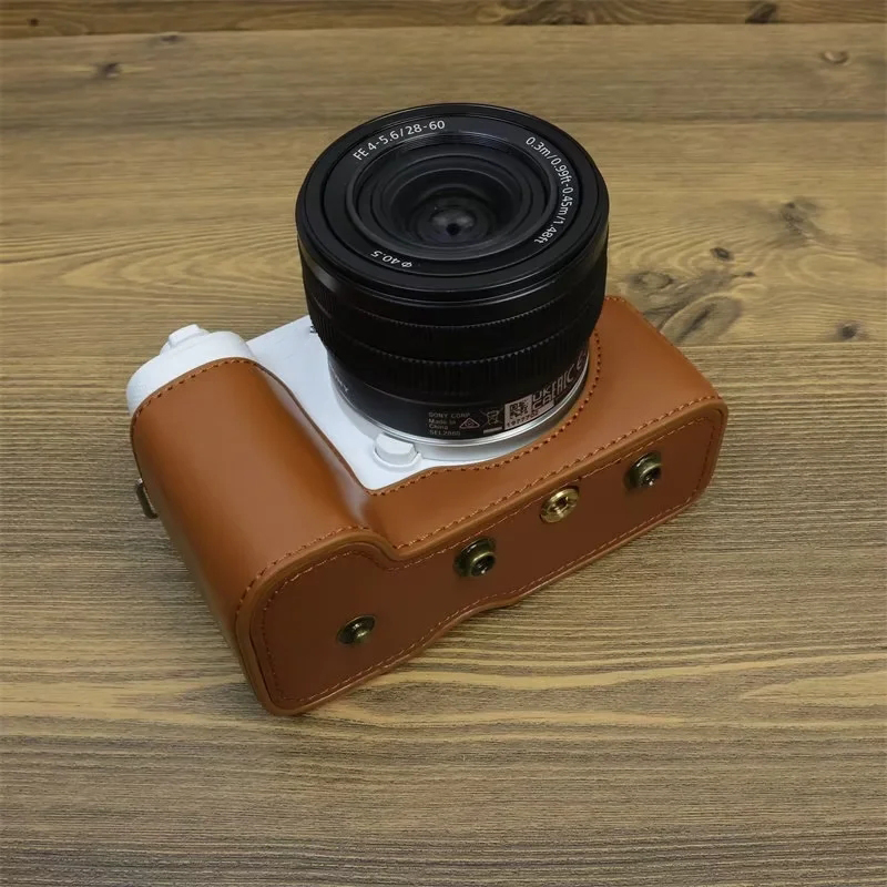 Чехол для Sony ZV-E1 из искусственной кожи с ремнем