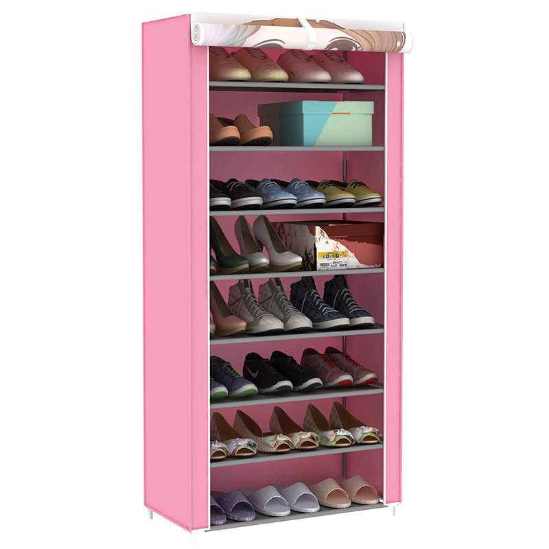 The New Dustproof Cloth Shoe Cabinet Household Student Dormitory Multi-Layer Shoe Cabinet Shoe Rack