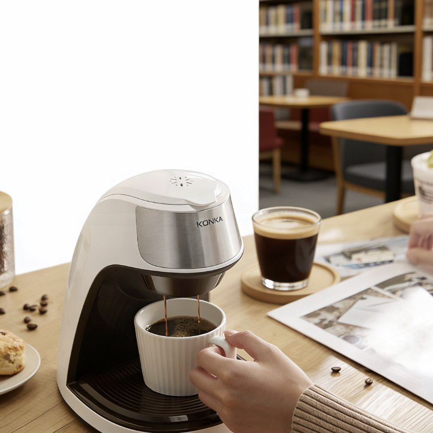 Mini American Drip Coffee Maker Compact Easy Clean Safe