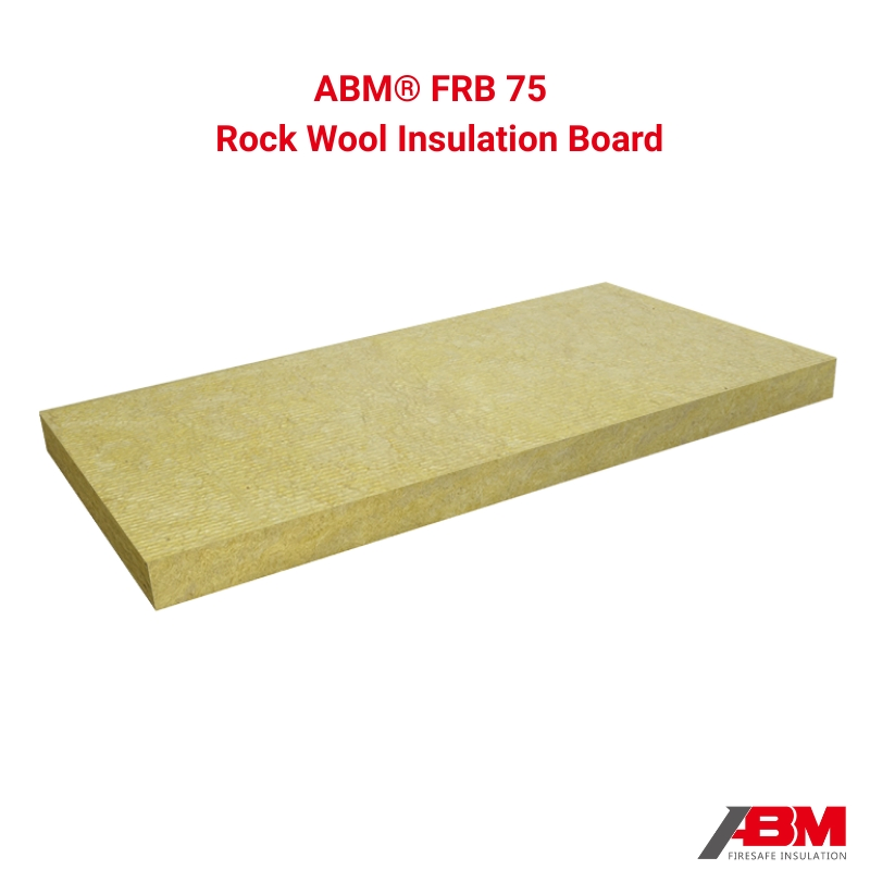 Abm® Frb 140kg/M³ Density 1000℃ Melting Point Fireproof Rock Wool Board