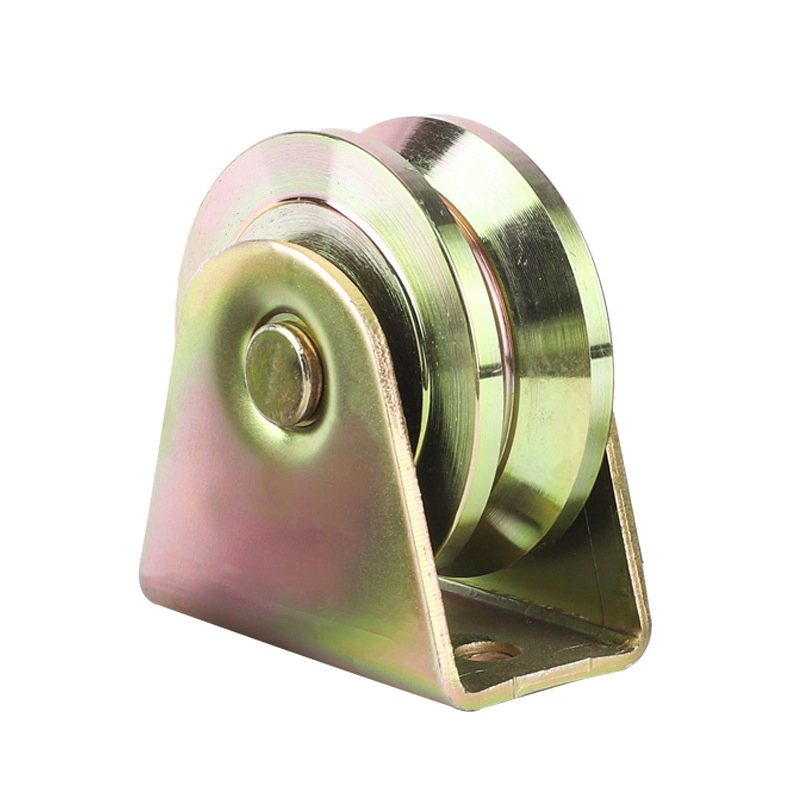 Heavy Duty Double Bearing Sliding Door Wheel Sliding Gate Roller Wheel Metal U V Y Groove Sliding Gate