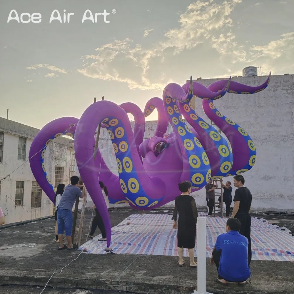Hanging Inflatable Octopus with Tentacles Balloons for Advertising Decoration