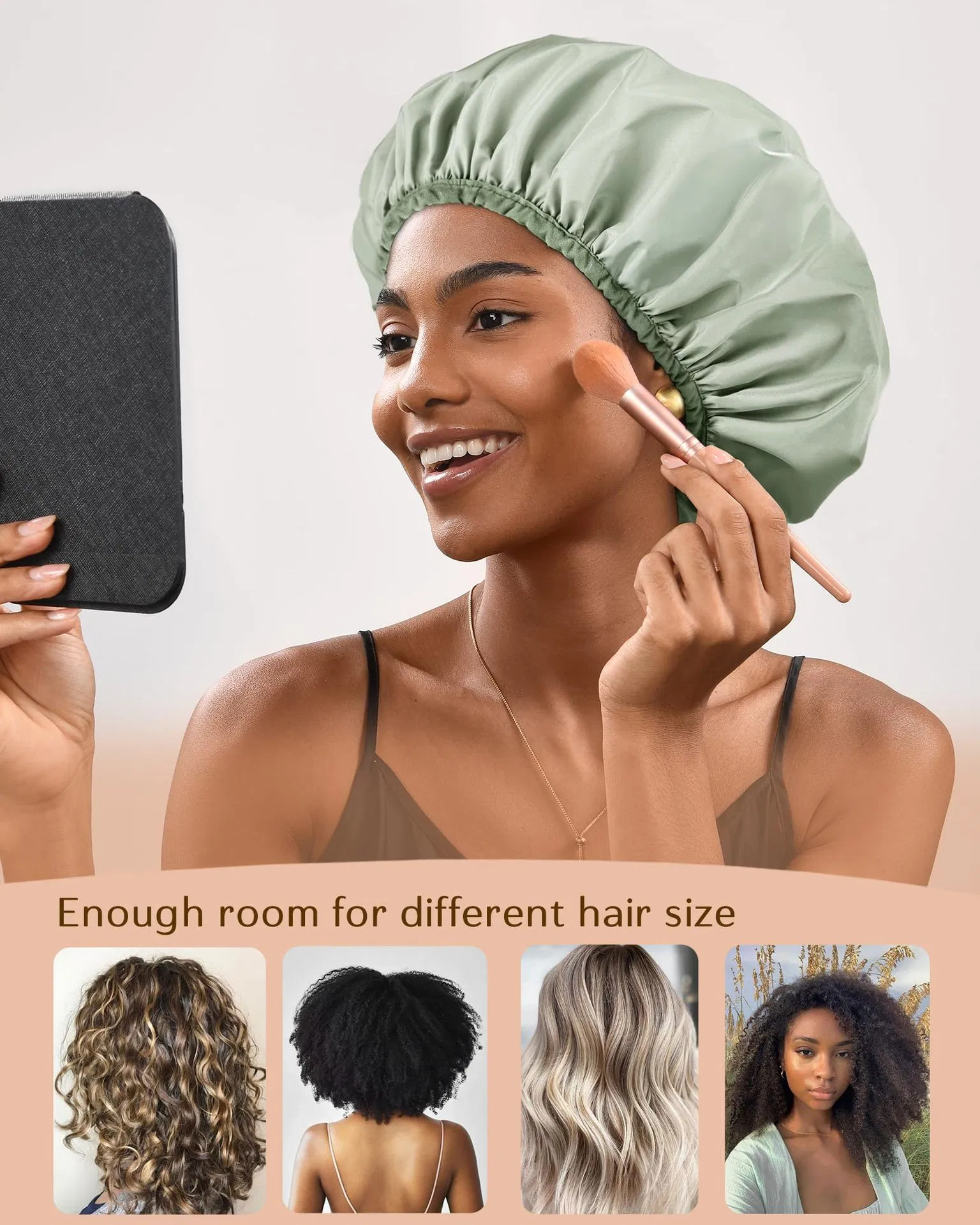 Best Selling Waterproof Custom Oversized Solid Bathroom Cap