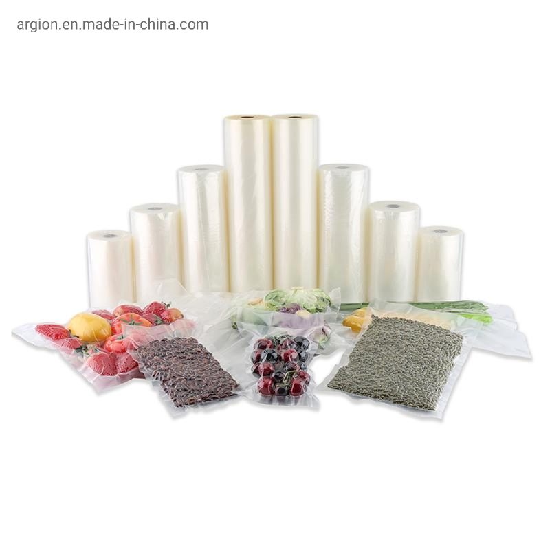 PA/PE Food Grade Clear Embossed Plastic Vacuum Bag for Food Packaging