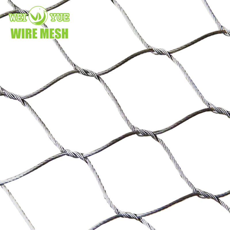 Stainless Steel Rope Decoration Cable Mesh for Zoo Aviary Netting Wall Curtain
