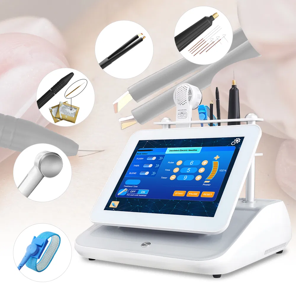 Permanent 5in1 Non-Laser Electrolysis Epilation Device Blend Electrolysis Hair Removal Needle Machine Face and Body Clinic Use